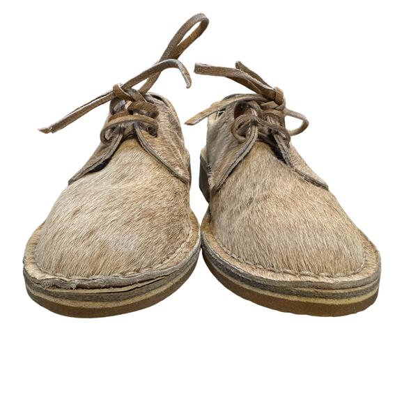 Uwezo Women's Tan Nuhu Hair On Oxfords Size 8.5 In Original Box - Picture 7 of 9